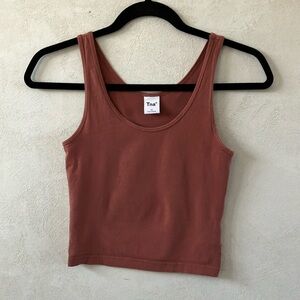 Cute rusty red tna tank size xs